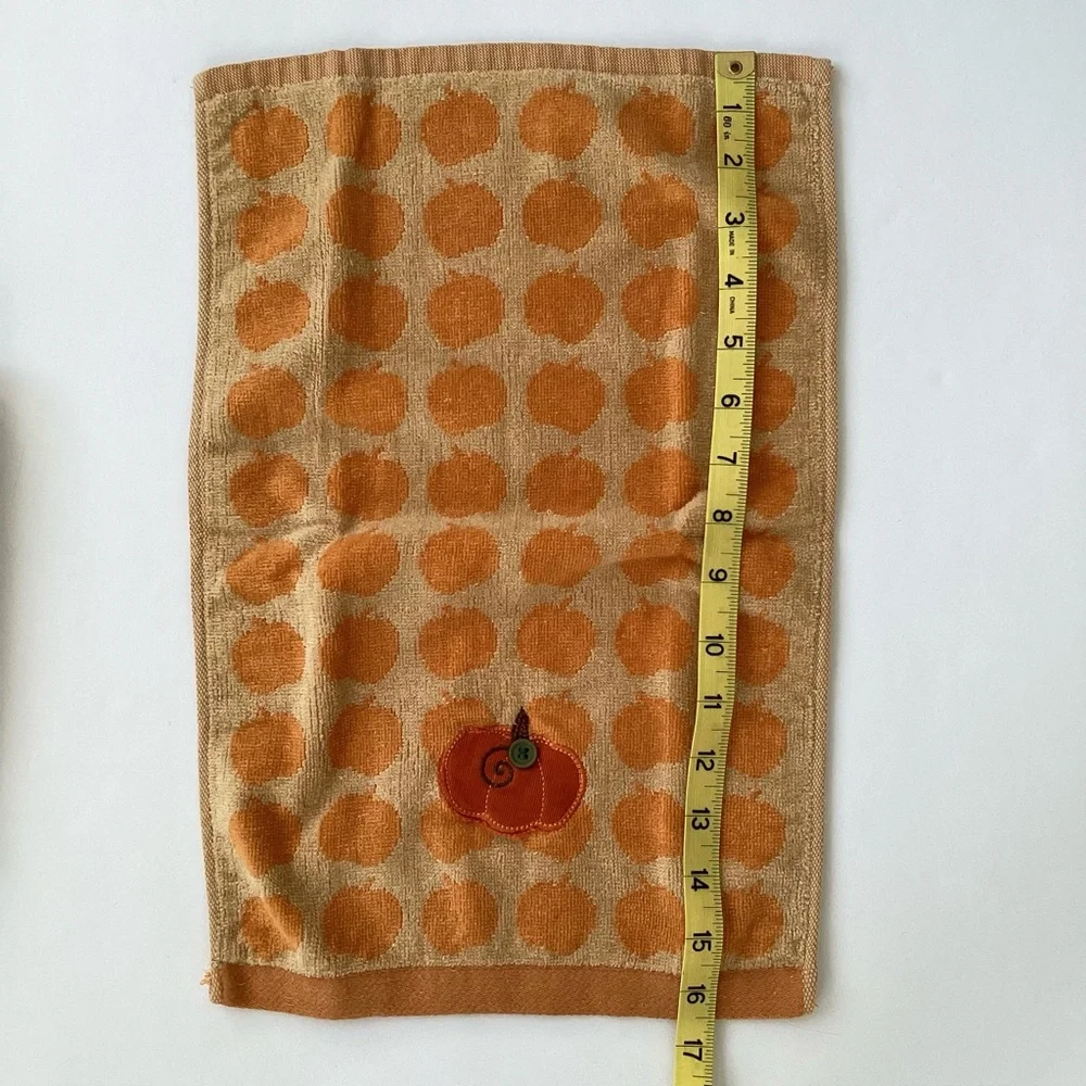 Harvest pumpkin towels